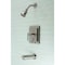 Kingston Brass KB86580CKL Single-Handle Tub and Shower Faucet, Brushed Nickel KB86580CKL - alternate 3